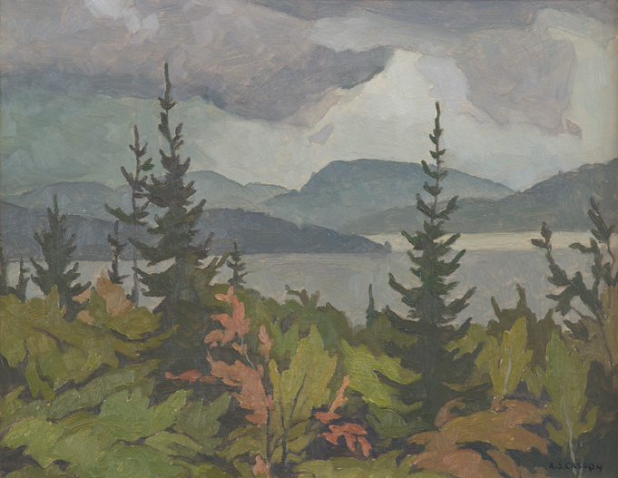 Artist: A.J. Casson Painting: Smoke Lake, 1974