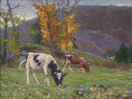 HERBERT S. PALMER (1881-1970) Untitled - Cows in Field