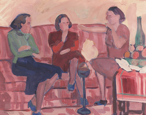Artist: Jack Beder Painting: Conversation, 1938