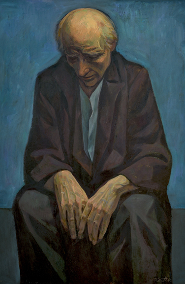 Artist: Joe Rosenthal Painting: Seated Old Man