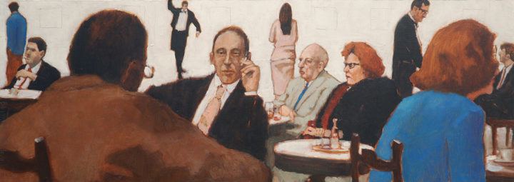 Artist: Rachel Berman Painting: Yesterday Afternoon (A long conversation with Howard Kanovitz)
