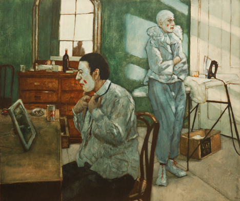 Artist: Rachel Berman Painting: Both Were Smallmen of Great Charm, When Sober