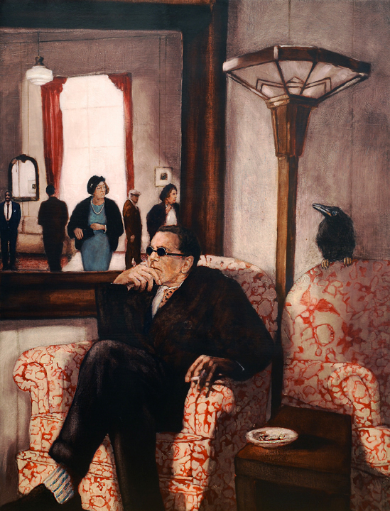 Artist: Rachel Berman Painting: The Spectator Bird (Hilton Hotel, Seattle)