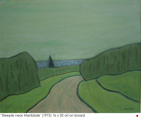 Artist: Barker Fairley Painting: Steeple near Markdale, 1975