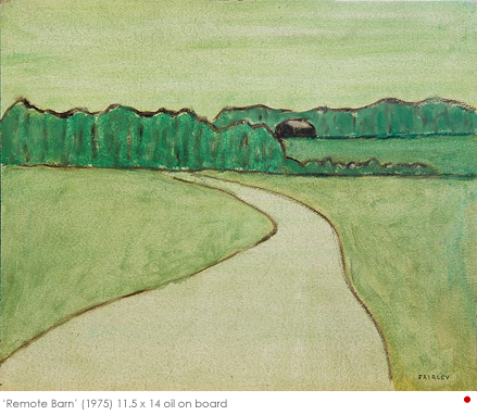 Artist: Barker Fairley Painting:  Remote Barn, 1975