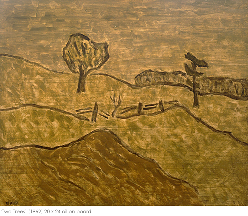 Artist: Barker Fairley Painting: Two Trees, 1962