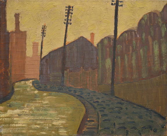 Artist: Barker Fairley Painting: Manchester Sketch 2, c. 1933