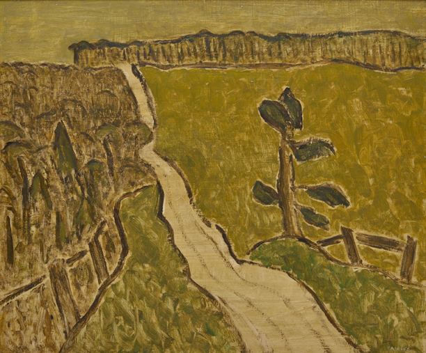 Artist: Barker Fairley Painting: Stretch of Road, 1962
