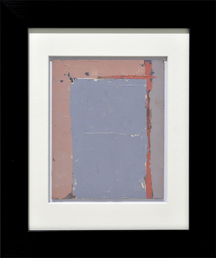 Daniel Hughes - Composition with light blue and red 2015