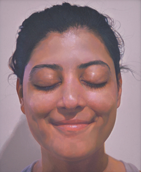Artist: David Michael Scott Painting: Woman Smiling