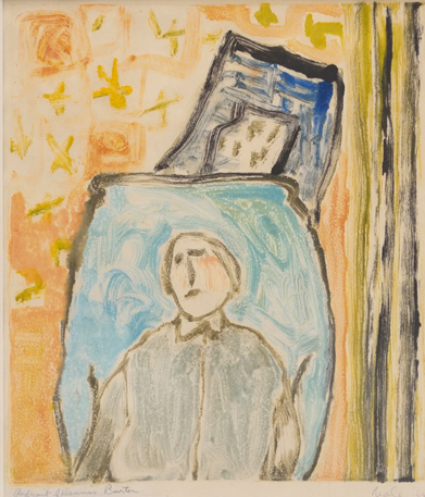 Artist: Florence Vale Painting: Portrait of Dennis Burton (1964)