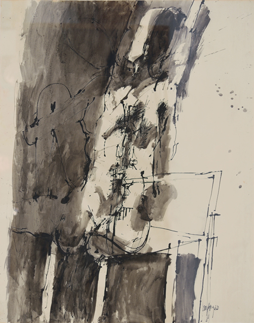 Artist: Graham Coughtry | Title: Poem Series: With her back of quicksilver 