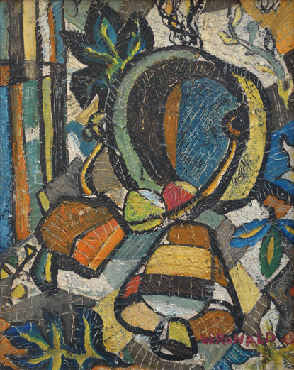 Artist: William Ronald, R.C.A. Painting: Untitled - Still Life