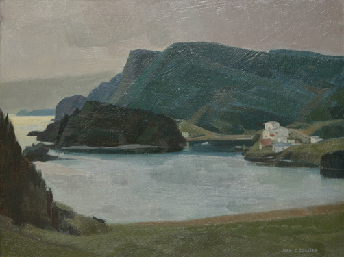 ALAN C. COLLIER, RCA (1911-1990) Little Bay, Burin Newfoundland oil on board 12 x 16 inches