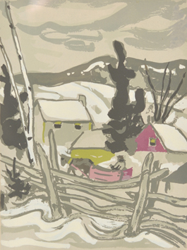 A.Y. JACKSON, C.C., R.C.A. (1871-1956) Sleighing Through the Village