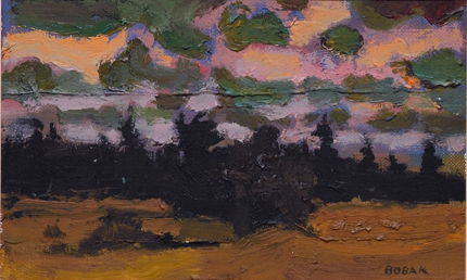 Artist: Bruno Bobak Painting: Autumn Evening