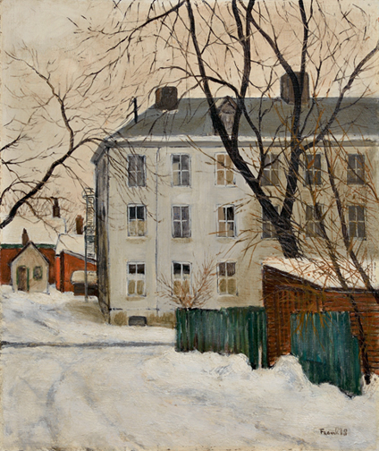 Artist: Albert Franck Painting: Behind Wilcocks St., 1968