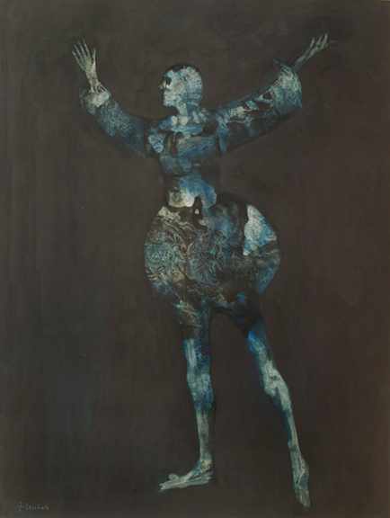 Artist: Jack Nichols Painting:  Blue Stockinged Clown