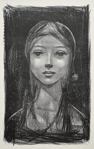 Artist: Jack Nichols Lithograph: Memory of a Child (1956)