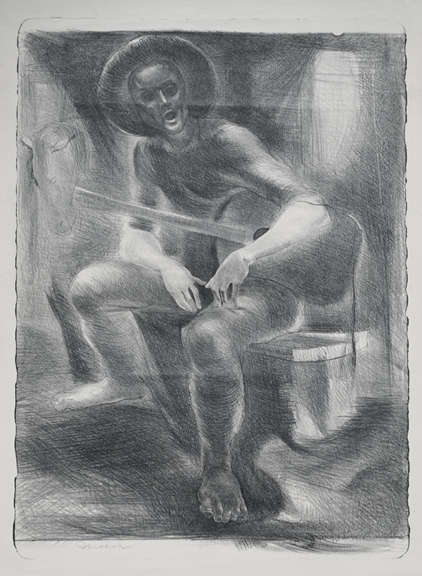 Artist: Jack Nichols Lithograph: Cowboy (1948)
