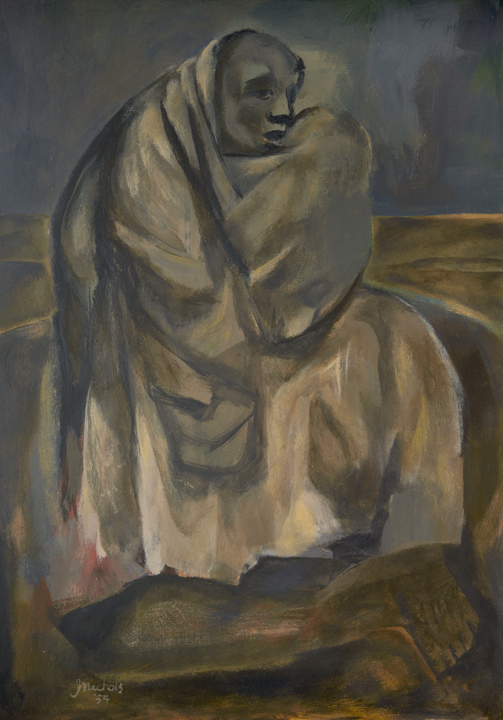 Artist: Jack Nichols Painting: Desert Image (1954)
