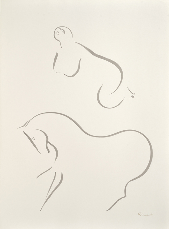 Artist: Jack Nichols Ink Drawing: Sublime Ascent, 1964
