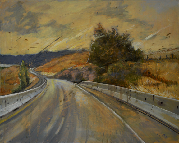 Artist: Jane Everett Painting:Rain on Predator Ridge II