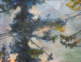 Artist: Jane Everett Painting: Wire Story II