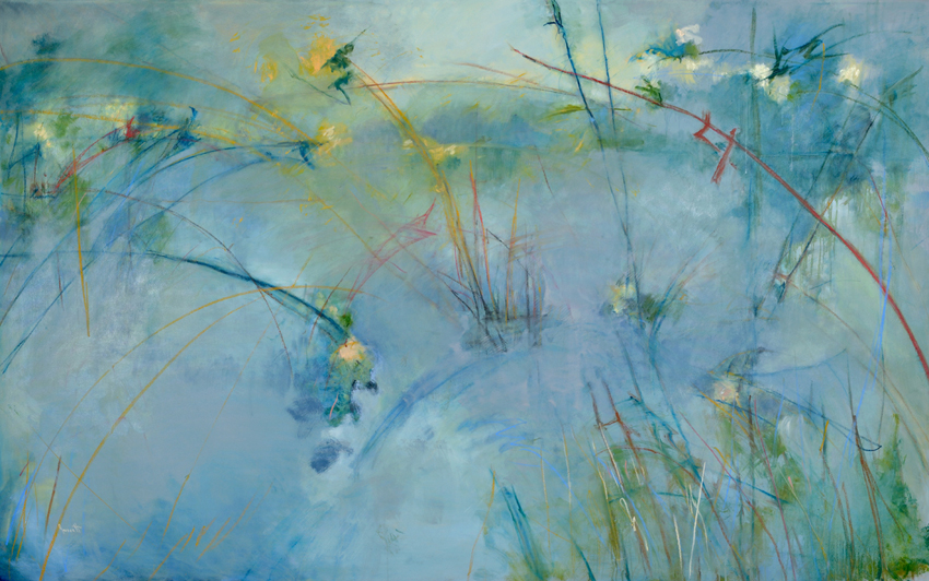 Artist: JANE EVERETT | Title: And drifted, one ear tuned to the dip of your paddle