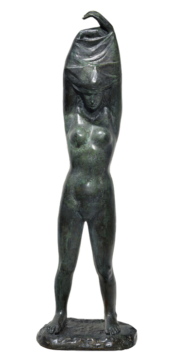 Artist: Joe Rosenthal Bronze Sculpture: Woman Changing