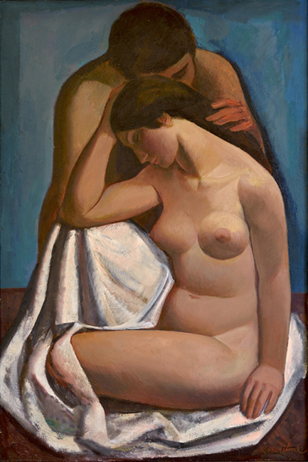 Artist: Joe Rosenthal Painting: Lovers 1965