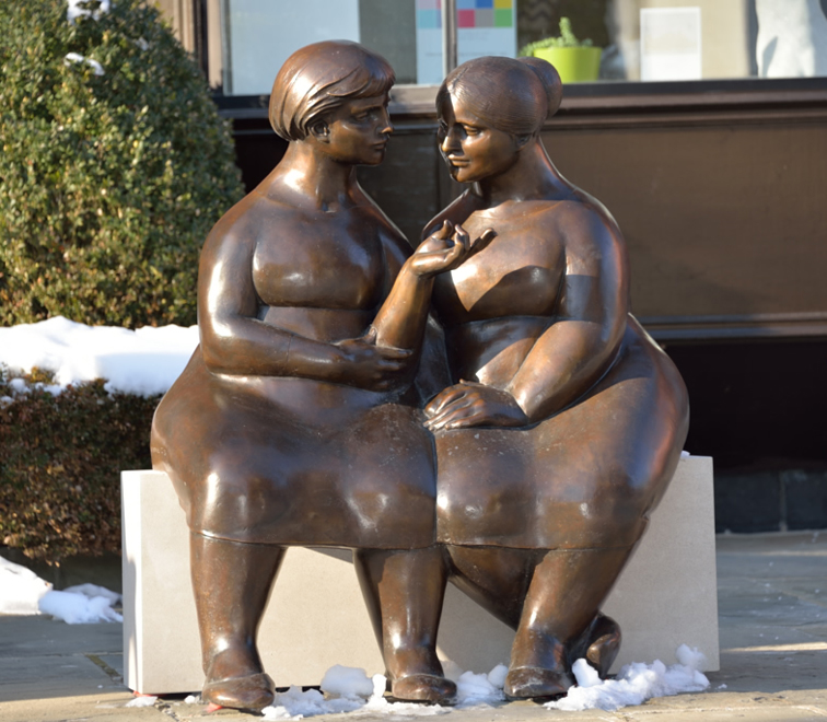 Artist: Joe Rosenthal Bronze Sculpture: The Conversation