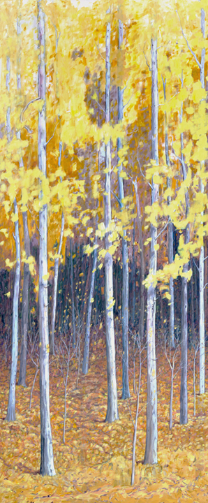 Artist: John Doyle Painting: Yellow Trees, 2017