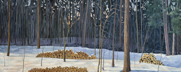 Artist: John Doyle Painting: Over the Fence, 2017