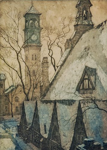 Artist: Nicholas Hornyansky | Old St. Stephens on Bellevue