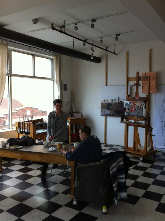 Rachel Berman in studio - Kensington Market, 2012