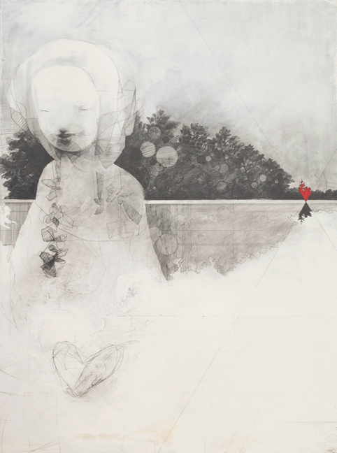Artist: Ryan Price Mixed media drawing: red wood