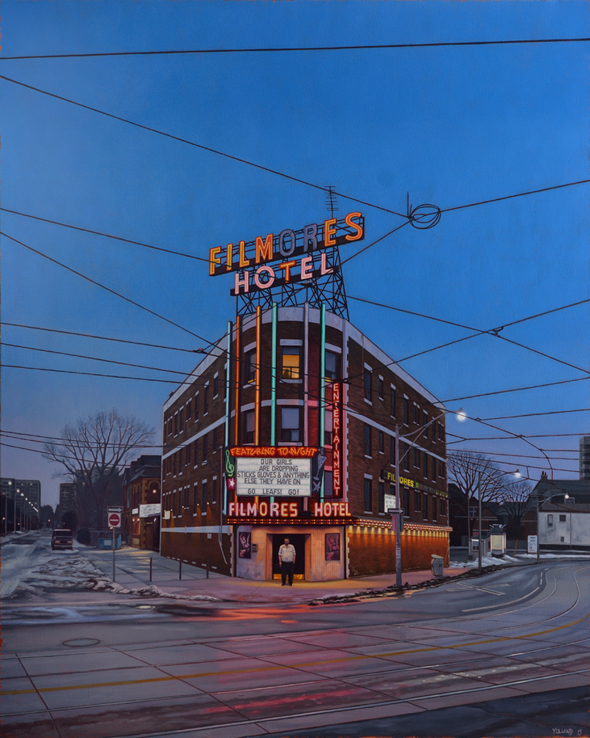 Artist: Sean Yelland Painting: Bouncers 2015
