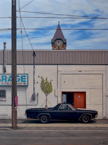 Artist: Sean Yelland Painting: Stealing Home 2016
