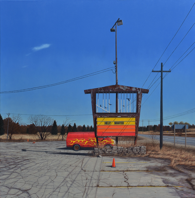 Artist: Sean Yelland Painting: Beyond Help