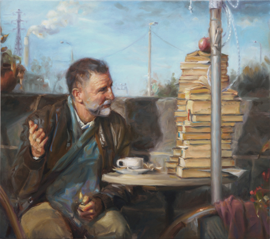 Artist: Steven Volpe Painting: Balzac's Cafe