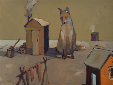 Artist: Travis Shilling Painting: Fox and Axe