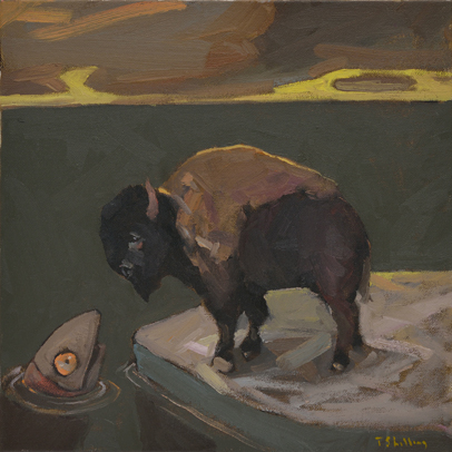 Artist: Travis Shilling Painting: When We Stopped Swimming and Started Walking