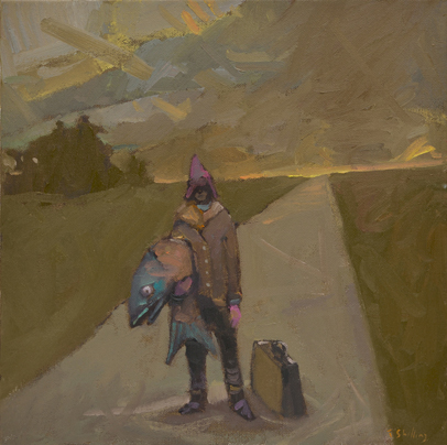 Artist: Travis Shilling Painting: When We Stopped Swimming and Started Walking