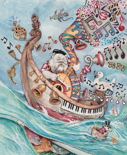 Wallace Edwards - the dog with a musical flair