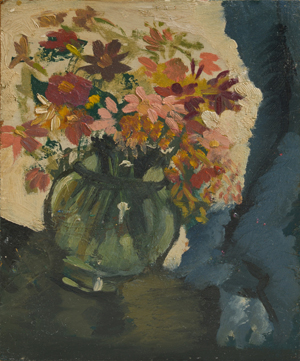 Caven Atkins | Still Life with Flowers (1937) oil on panel