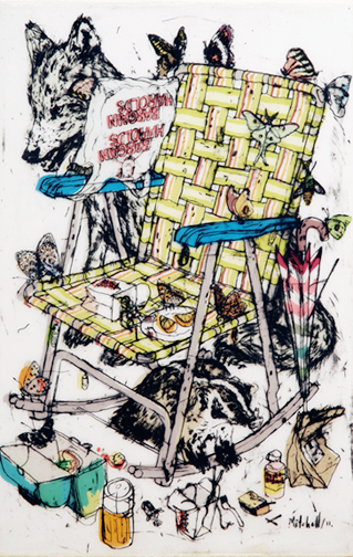 Peter MITCHELL (2011) Webbed Aluminum Lawnchair #7