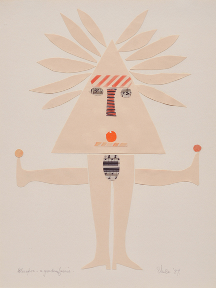 Artist: Florence Vale Collage: Weesper a garden faerie 1987