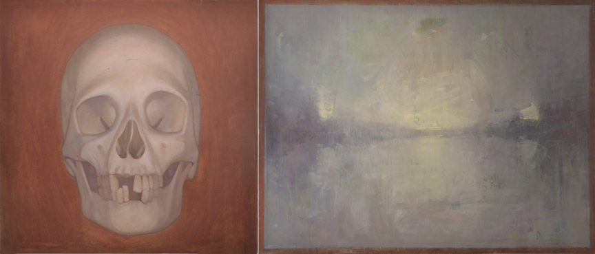 Aritst: Daniel Hughes Painting: Diptych #2