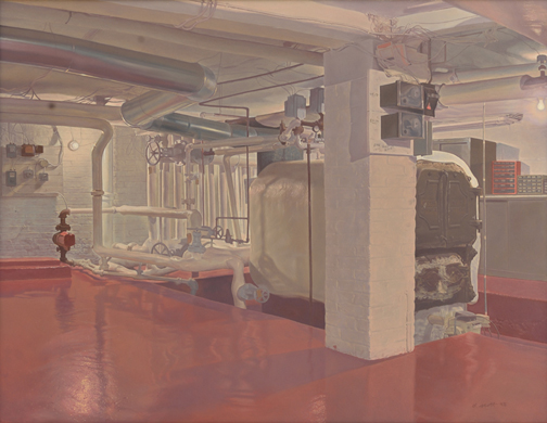 Artist: David Michael Scott Painting: Portrait of the Artist's Grandmother's Furnace